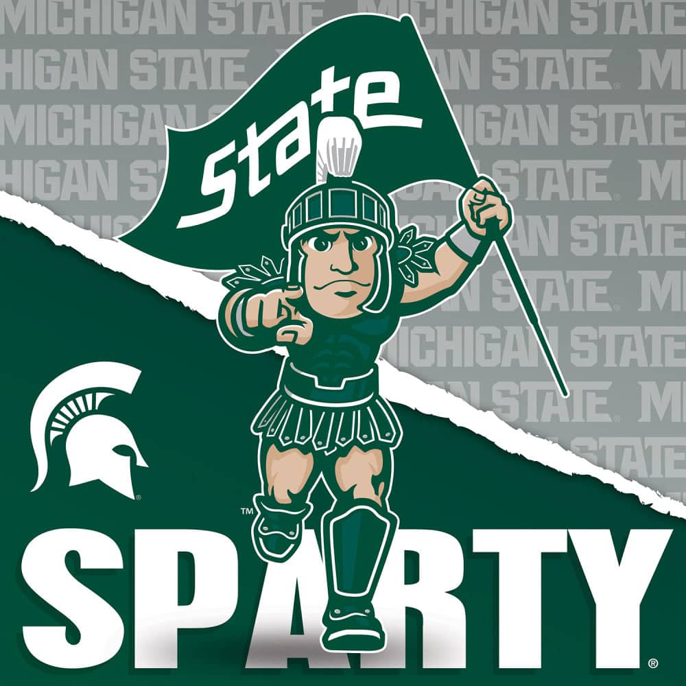 Michigan State Spartans - NCAA Mascot 100 Piece Jigsaw Puzzle (ONLINE ORDER ONLY)