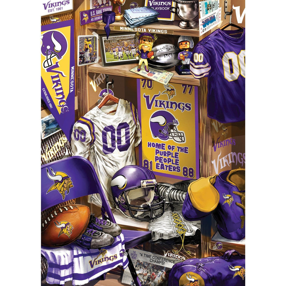 Minnesota Vikings - Locker Room 500 Piece Jigsaw Puzzle (ONLINE ORDER ONLY)