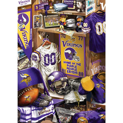 Minnesota Vikings - Locker Room 500 Piece Jigsaw Puzzle (ONLINE ORDER ONLY)
