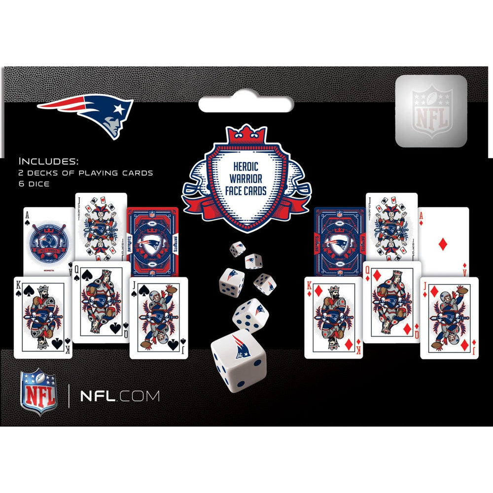 New England Patriots - 2-Pack Playing Cards & Dice Set (ONLINE ORDER ONLY)