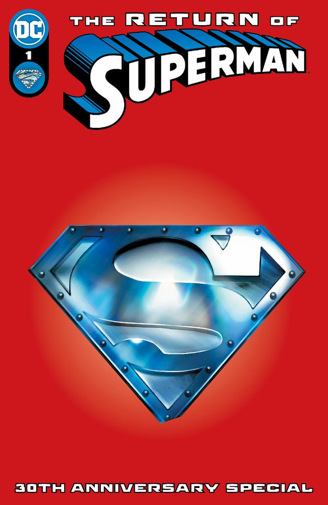 Return Of Superman 30Th Anniversary Special #1 (One Shot) C Dave Wilkins Steel Die-Cut Variant (10/31/2023) Dc (ONLINE ORDER ONLY)