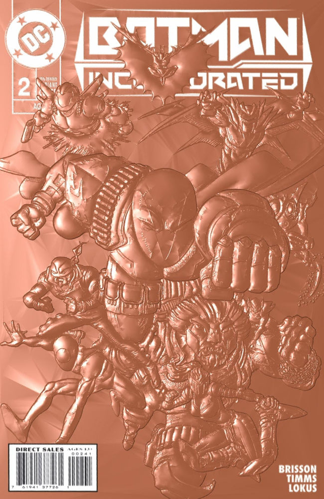 Batman Incorporated #2 C Chris Burnham 90S Cover Month Foil Multi-Level Embossed Card Stock Variant (11/08/2022) Dc (ONLINE ORDER ONLY)