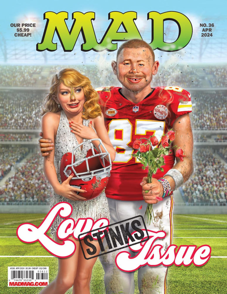 Mad Magazine #36 2nd Print Taylor Swift Travis Kelce Football Variant (04/02/2024) Dc (ONLINE ORDER ONLY)