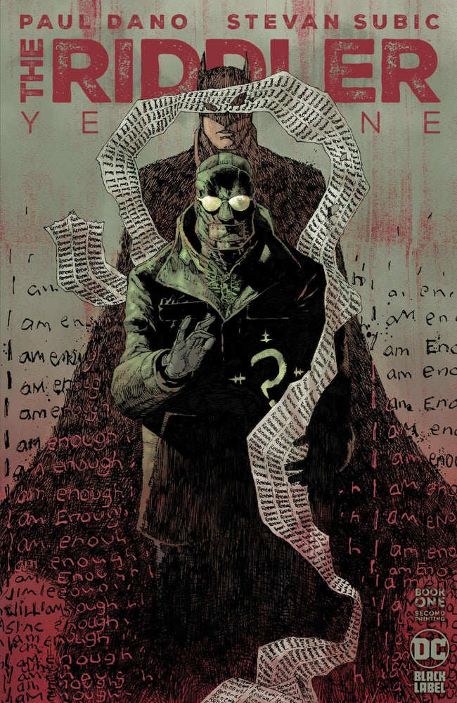 Riddler Year One #1 (Of 6) 2nd Print Jim Lee Variant (Mr) (12/13/2022) Dc (ONLINE ORDER ONLY)