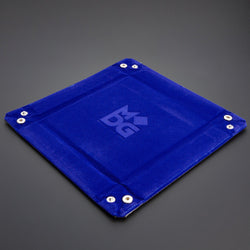 Metallic Dice Games Velvet Folding Dice Tray with Leather Backing 10" x 10" (ONLINE ORDER ONLY)