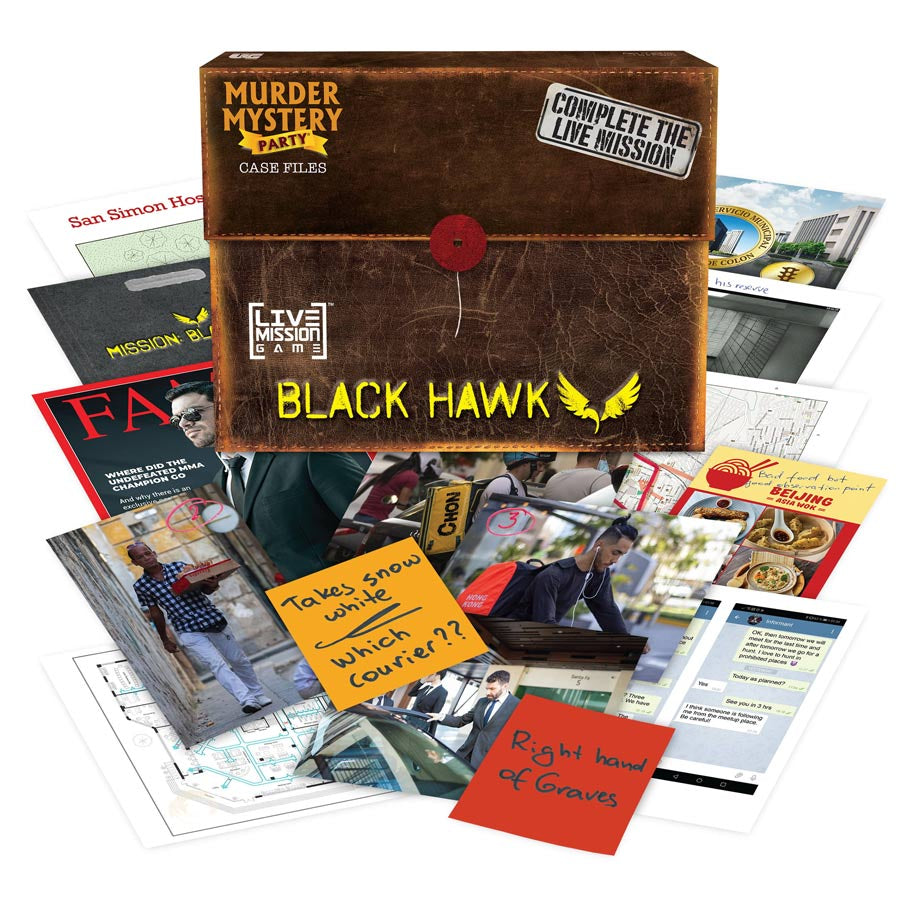Murder Mystery Party: Case Files - Mission Black Hawk (ONLINE ORDER ONLY)