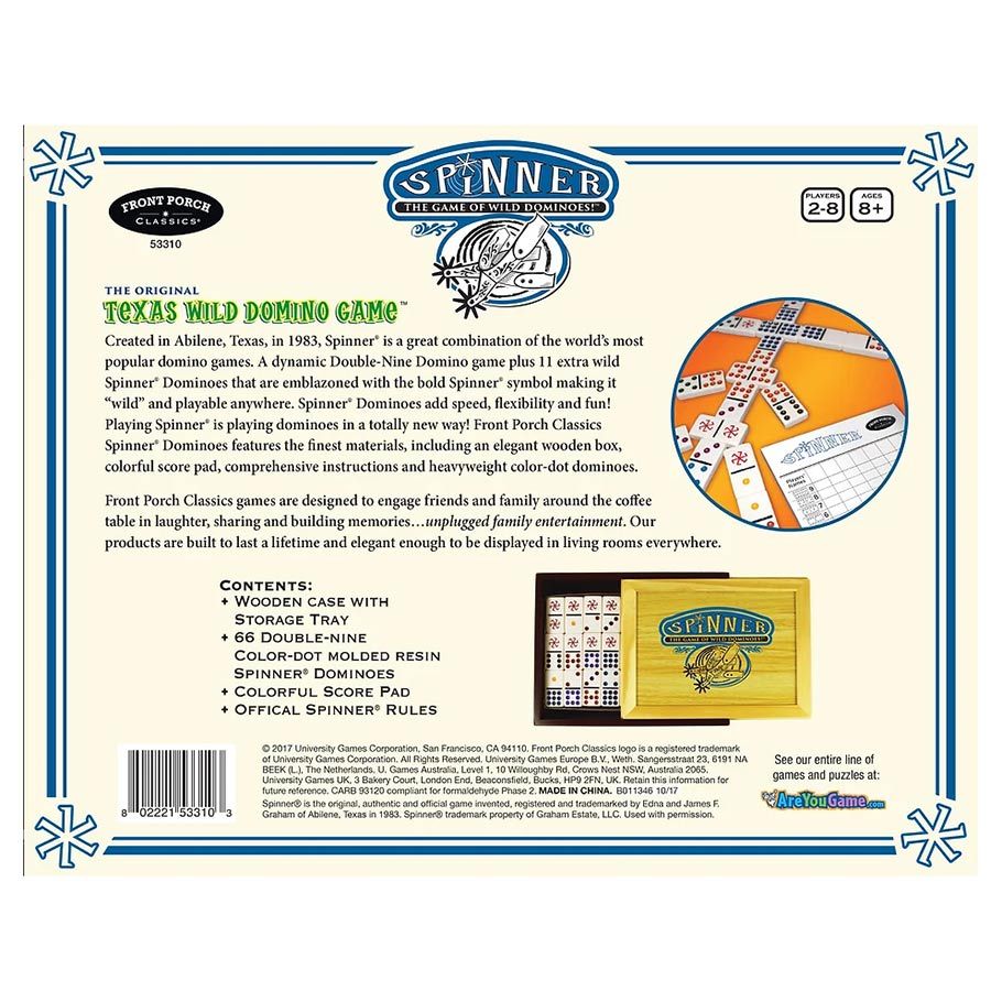 Spinner: The Game of Wild Dominoes - Front Porch Classics Edition (ONLINE ORDER ONLY)