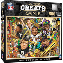 New Orleans Saints - All Time Greats 500 Piece Jigsaw Puzzle (ONLINE ORDER ONLY)