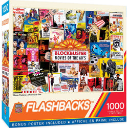 Flashbacks - Movie Posters 1000 Piece Jigsaw Puzzle (ONLINE ORDER ONLY)