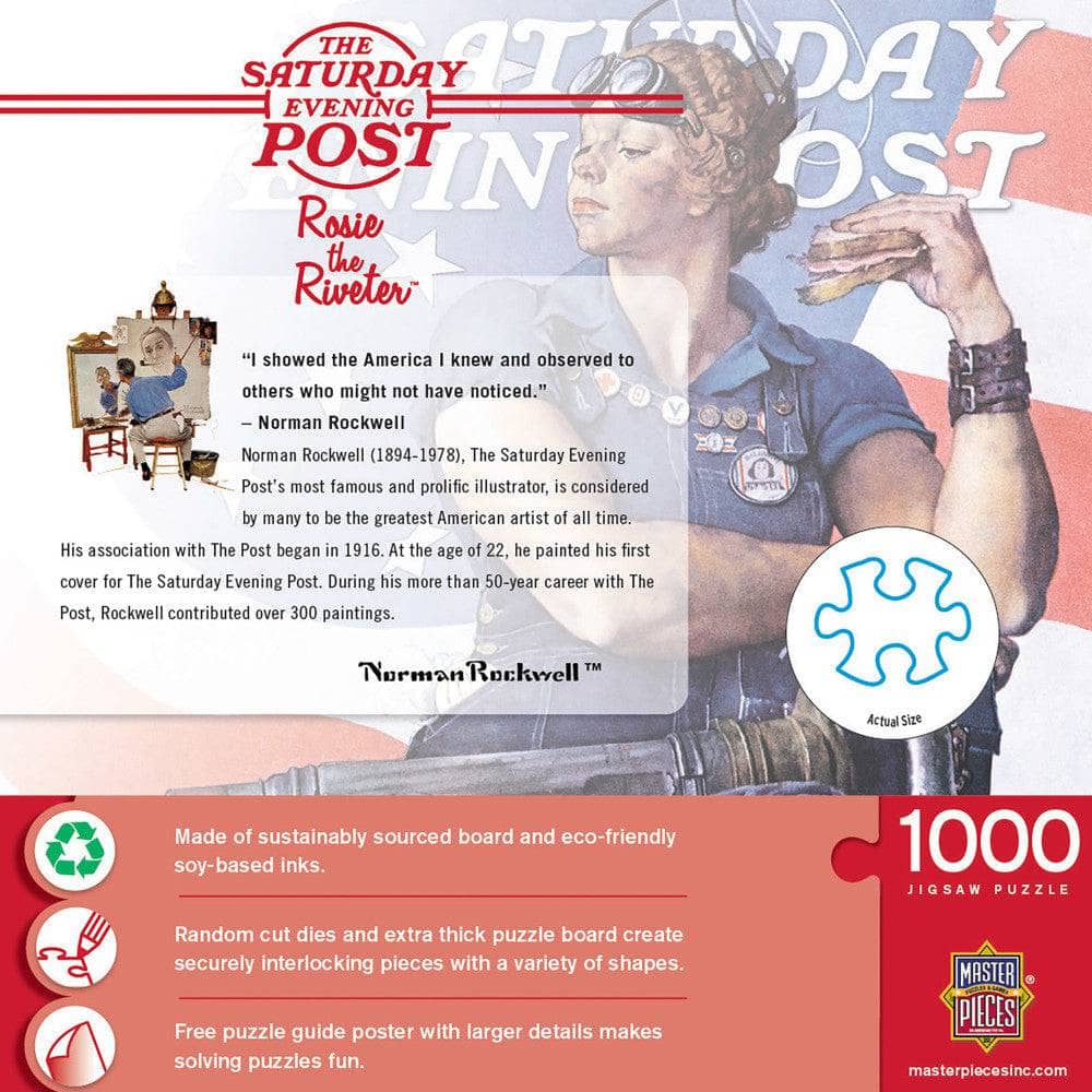 Saturday Evening Post - Rosie the Riveter 1000 Piece Jigsaw Puzzle (ONLINE ORDER ONLY)