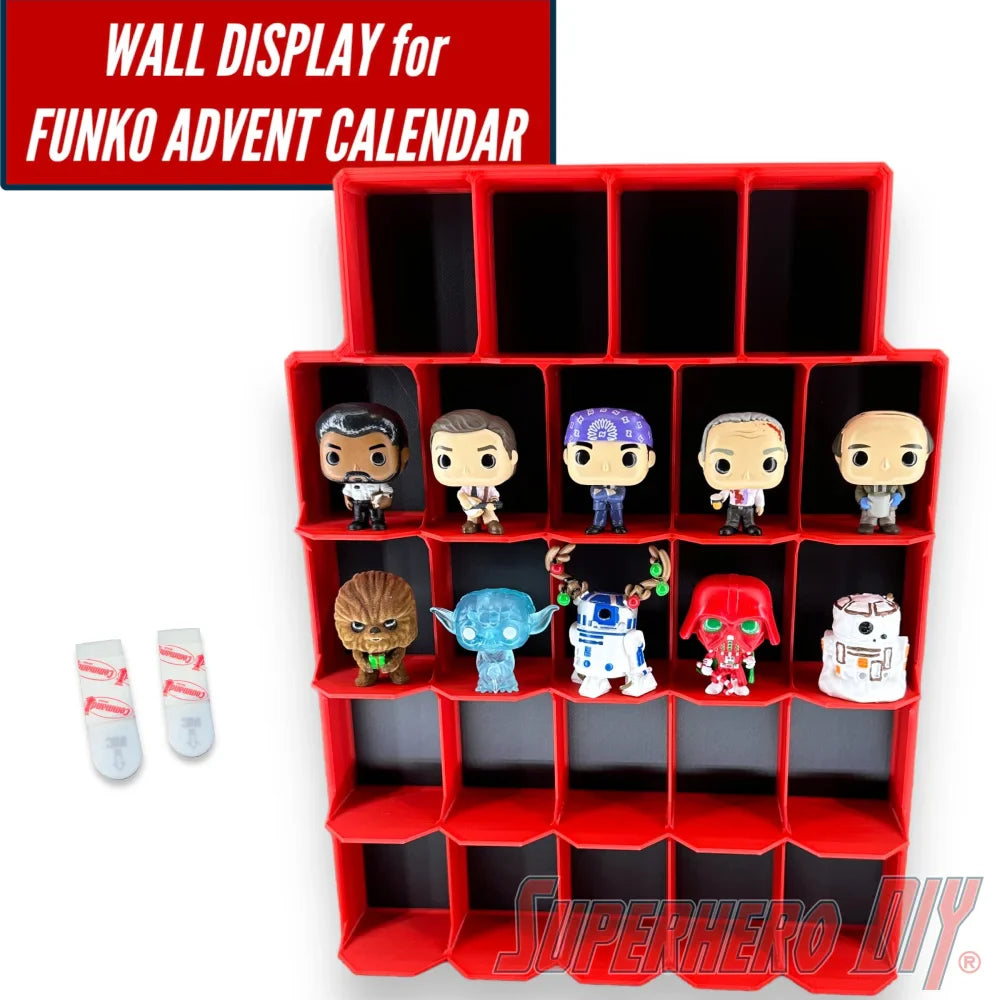 Upright Wall Display for Funko Advent Calendar - Display up to 24 Pocket Pops or Doorables! (ONLINE ORDER ONLY)
