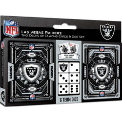 Las Vegas Raiders - 2-Pack Playing Cards & Dice Set