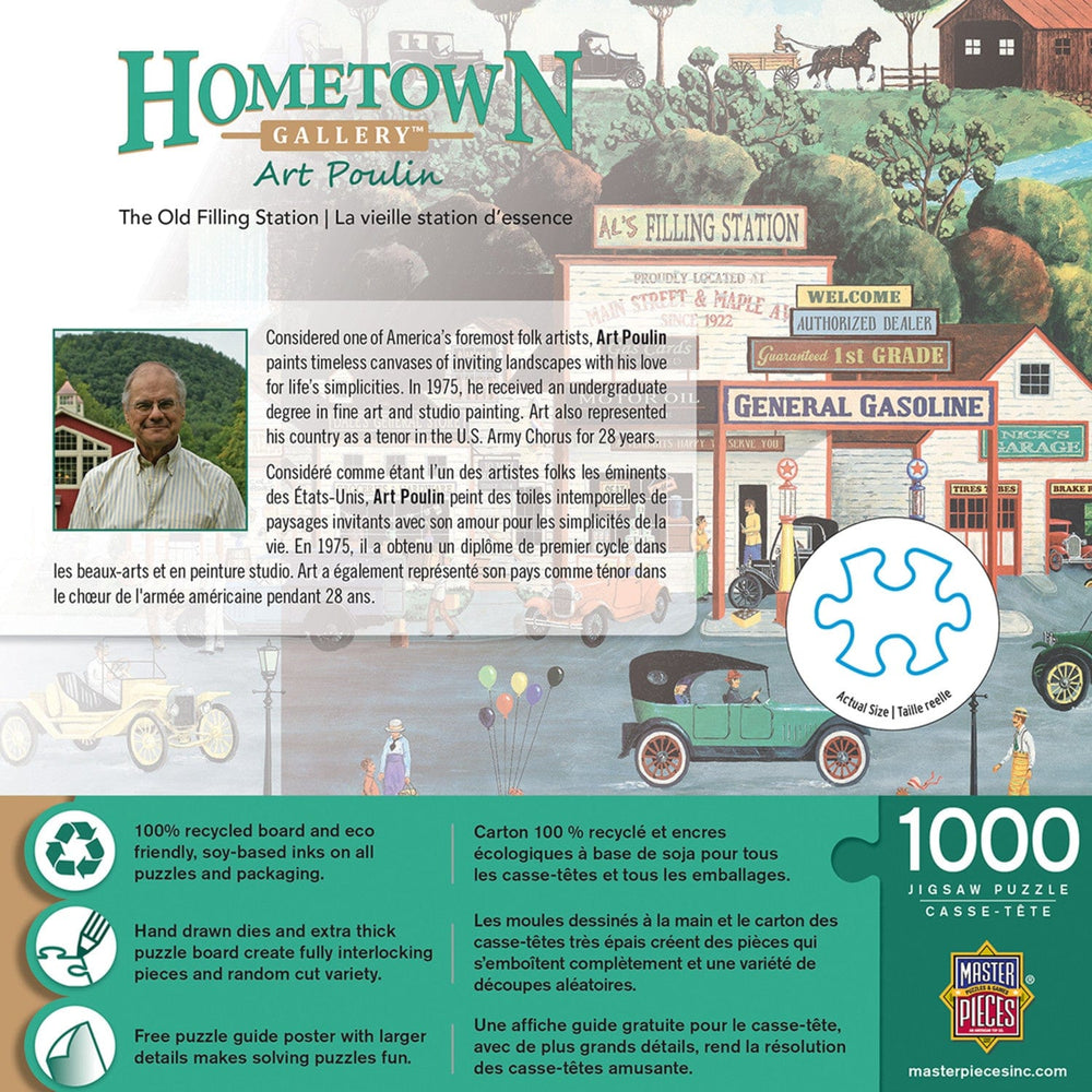 Hometown Gallery - The Old Filling Station 1000 Piece Jigsaw Puzzle (ONLINE ORDER ONLY)