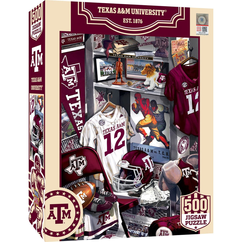 Texas A&M Aggies - Locker Room 500 Piece Jigsaw Puzzle (ONLINE ORDER ONLY)