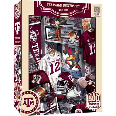 Texas A&M Aggies - Locker Room 500 Piece Jigsaw Puzzle (ONLINE ORDER ONLY)