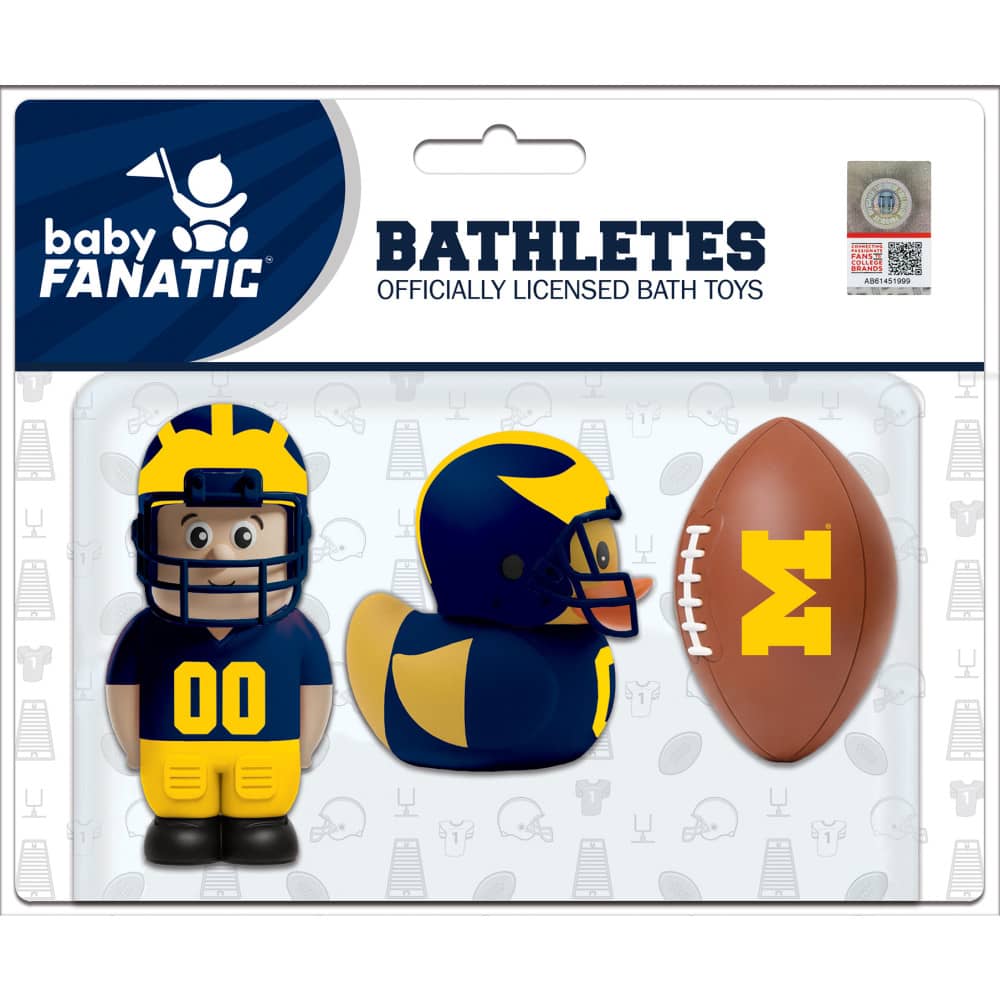 Bathletes - Michigan Wolverines NCAA Bath Toys (ONLINE ORDER ONLY)