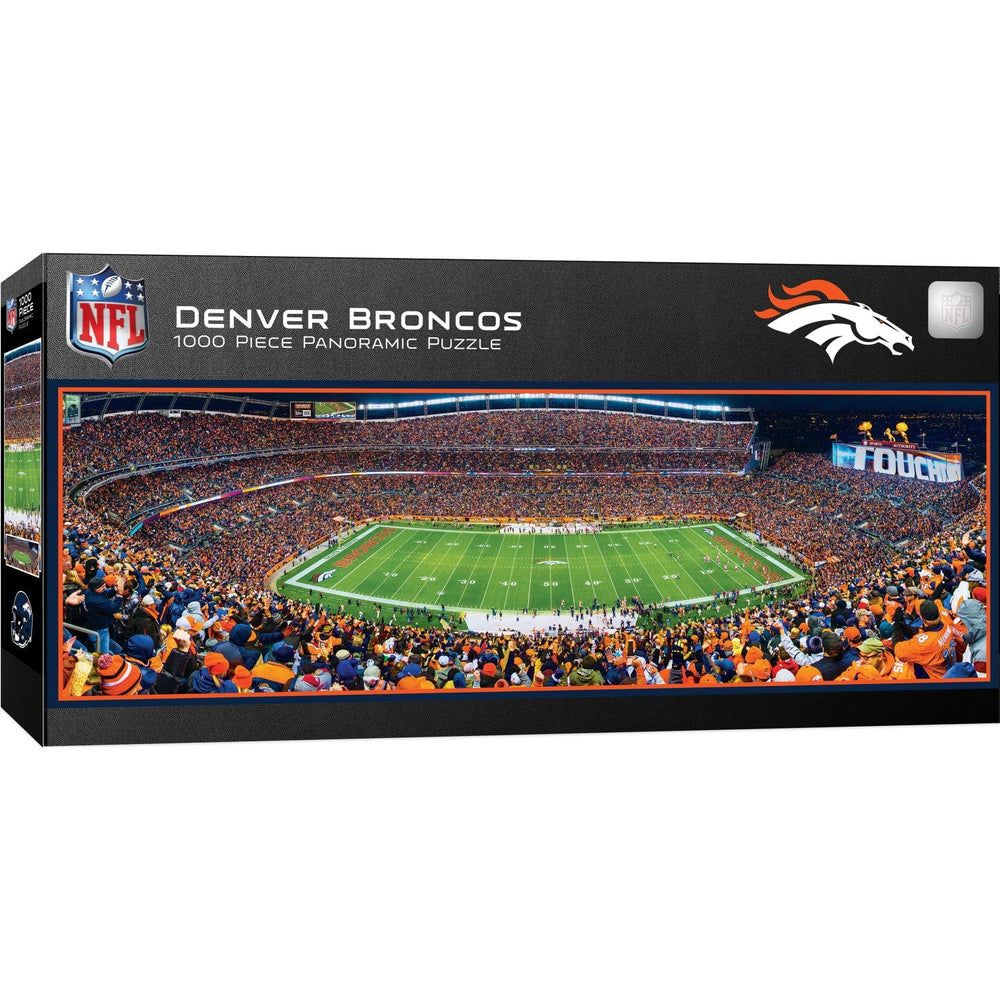 Denver Broncos - 1000 Piece Panoramic Jigsaw Puzzle - Center View (ONLINE ORDER ONLY)