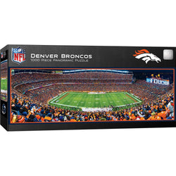 Denver Broncos - 1000 Piece Panoramic Jigsaw Puzzle - Center View (ONLINE ORDER ONLY)