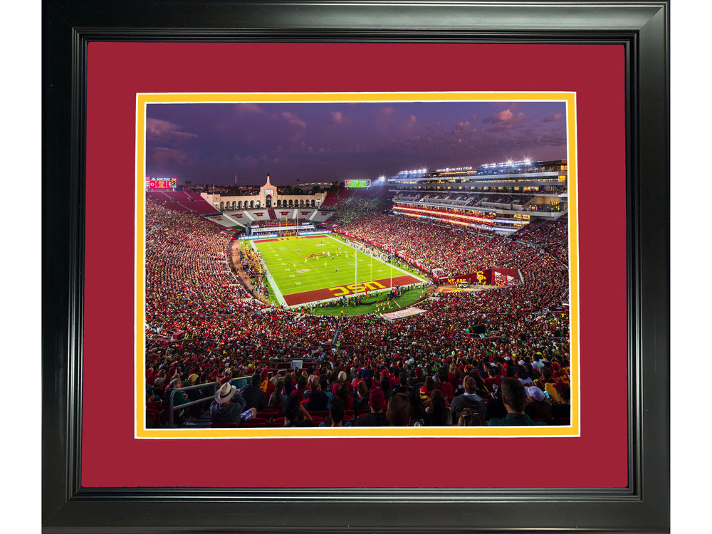 Framed Los Angeles Memorial Coliseum USC Trojans 11"x14" NCAA Football Photo Professionally Matted (ONLINE ORDER ONLY)