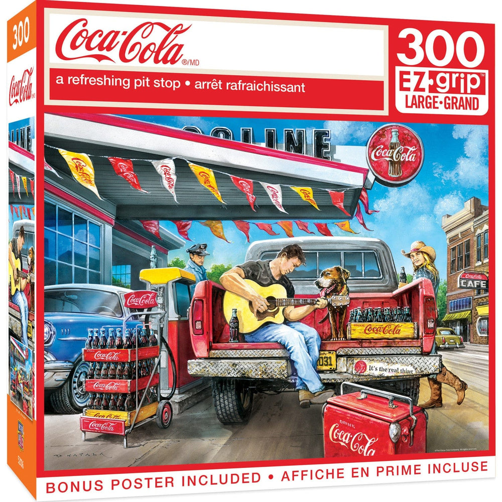 Coca-Cola - A Refreshing Pit Stop 300 Piece EZ Grip Jigsaw Puzzle (ONLINE ORDER ONLY)