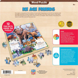 Wood Fun Facts - Ice Age Friends 48 Piece Wood Jigsaw Puzzle (ONLINE ORDER ONLY)