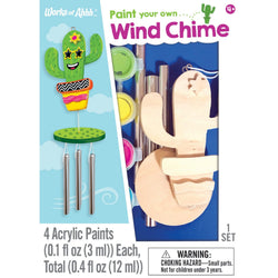 Cactus Wind Chime Wood Craft & Paint Kit (ONLINE ORDER ONLY)