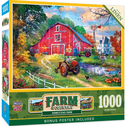 Farm & Country - Homestead Farm 1000 Piece Jigsaw Puzzle (ONLINE ORDER ONLY)