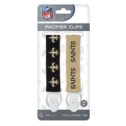 New Orleans Saints - Pacifier Clip 2-Pack (ONLINE ORDER ONLY)