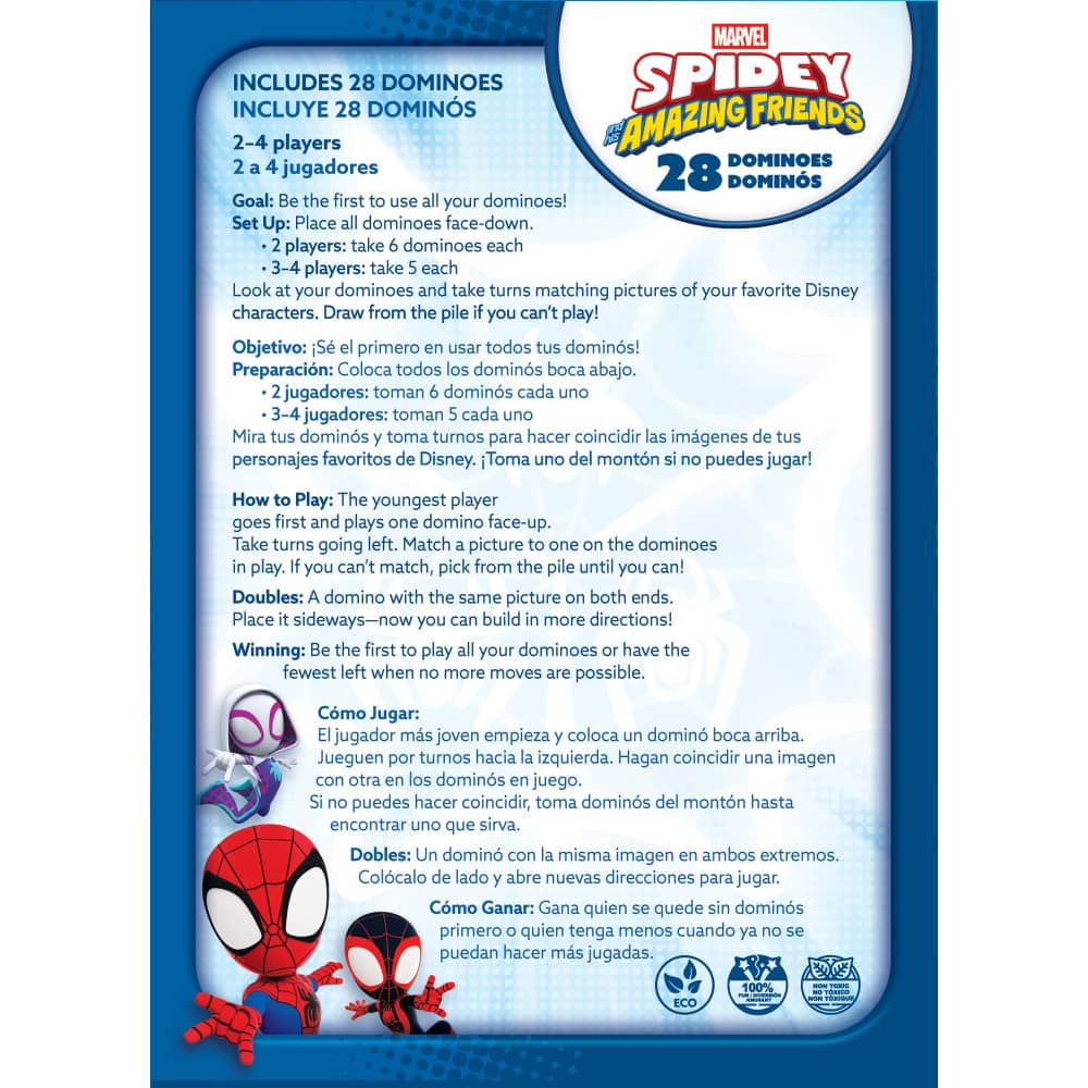 Disney - Spidey & Friends Wood Dominoes (ONLINE ORDER ONLY)