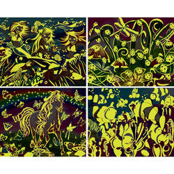 Glow in the Dark 100 Piece Jigsaw Puzzles - 4-Pack V1 (ONLINE ORDER ONLY)