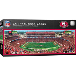 San Francisco 49ers - 1000 Piece Panoramic Jigsaw Puzzle - Center View (ONLINE ORDER ONLY)