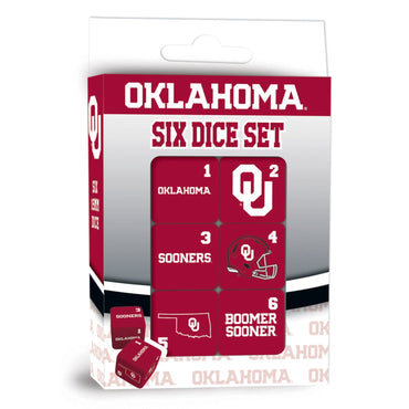 Oklahoma Sooners Dice Set - 19mm (ONLINE ORDER ONLY)