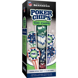 Seattle Seahawks 100 Piece Poker Chips (ONLINE ORDER ONLY)