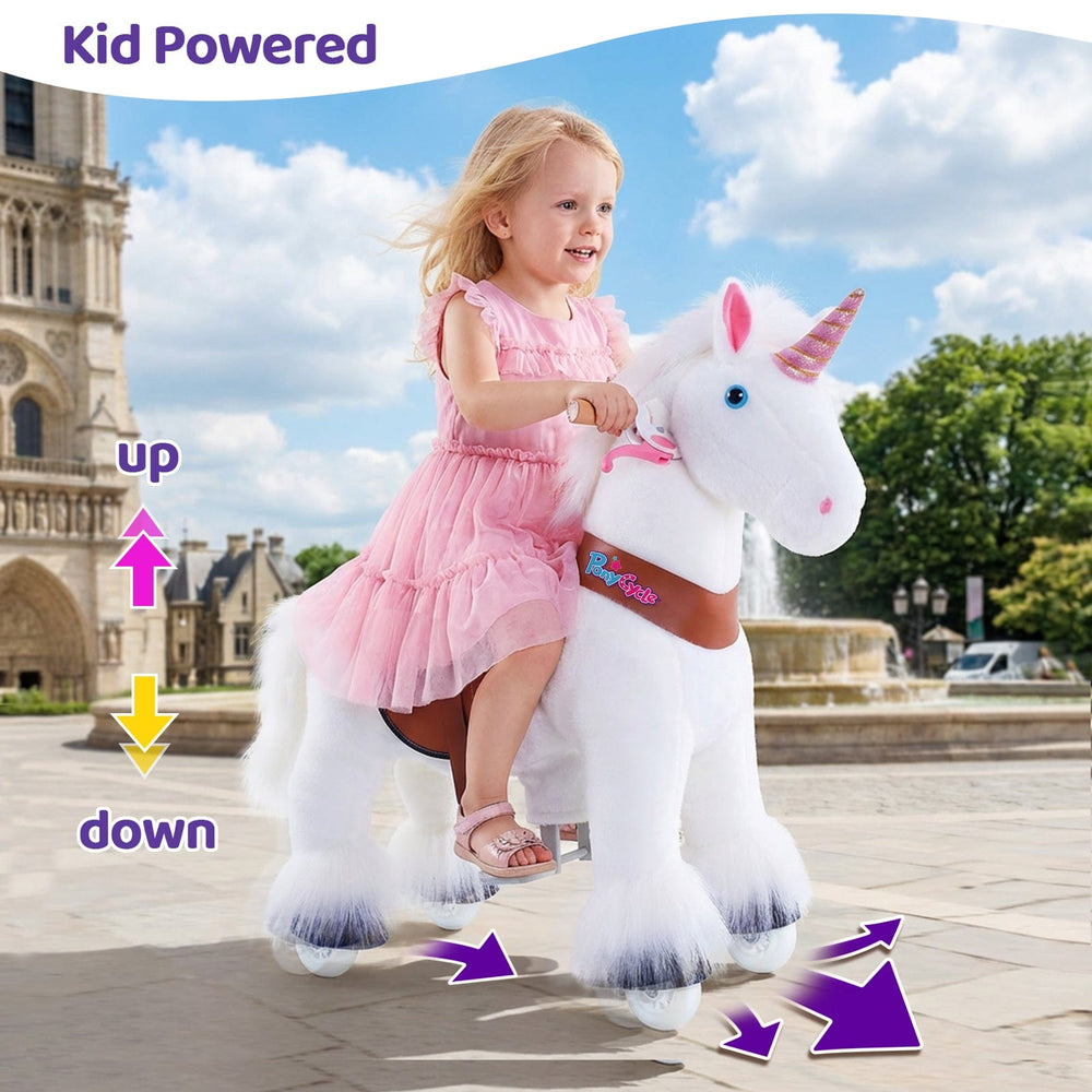 Model U® Unicorn Ride-On Toy Age 3–4 – White