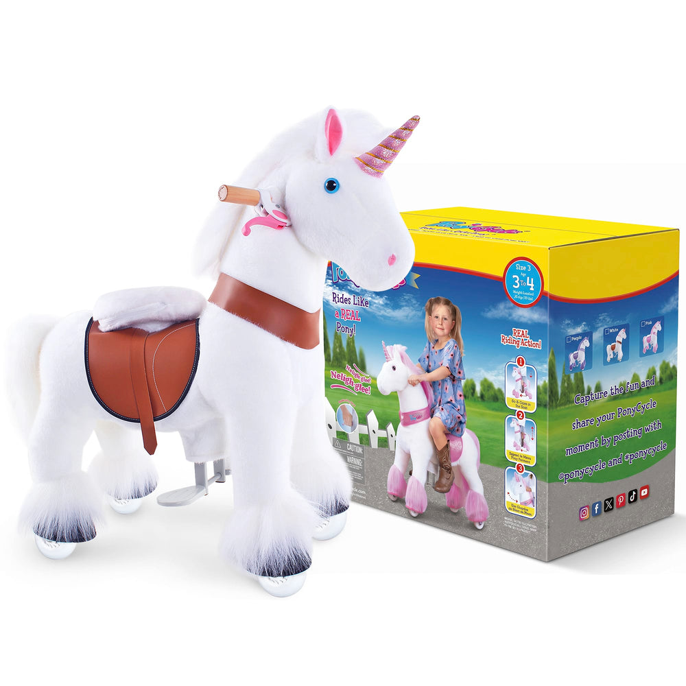 Model U® Unicorn Ride-On Toy Age 3–4 – White