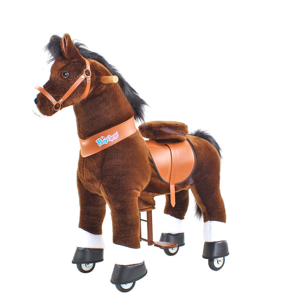 Model U Ride On Horse Toy Age 3-4 Chocolate (ONLINE ORDER ONLY)
