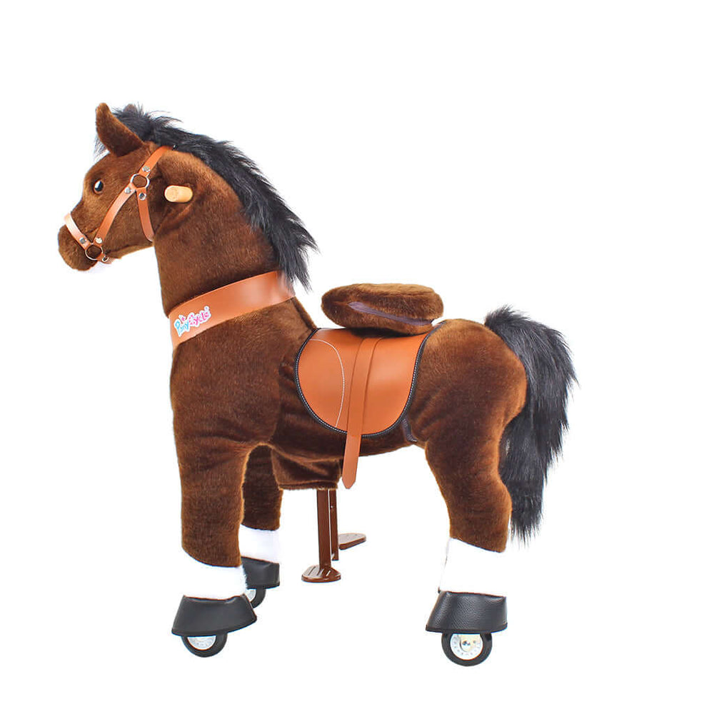 Model U Ride On Horse Toy Age 3-4 Chocolate (ONLINE ORDER ONLY)
