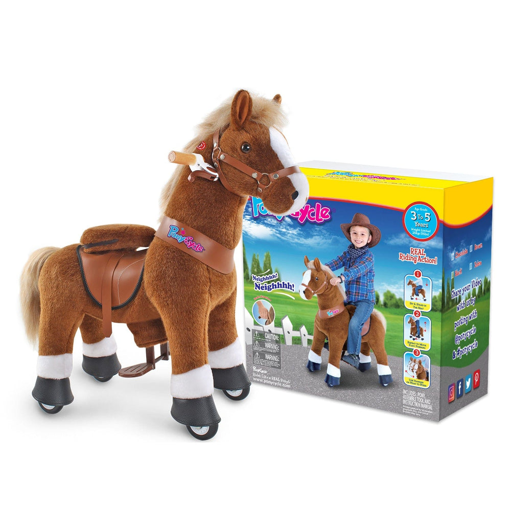Model U Ride-On Pony Age 3-4 Brown (ONLINE ORDER ONLY)