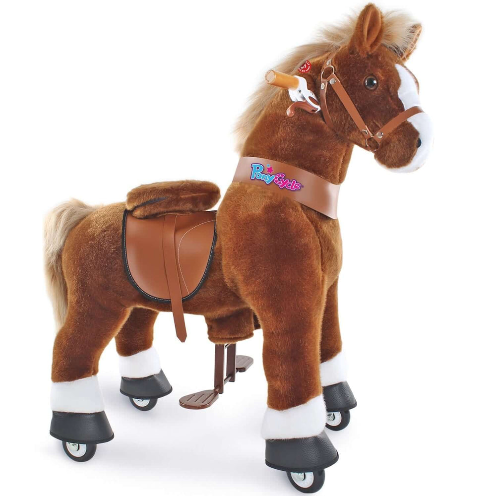 Model U Ride‑On Pony Toy Riding Horse Age 4‑7 Brown (ONLINE ORDER ONLY)