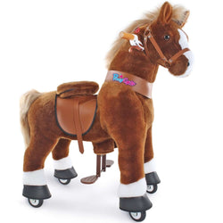 Model U Ride‑On Pony Toy Riding Horse Age 4‑7 Brown (ONLINE ORDER ONLY)