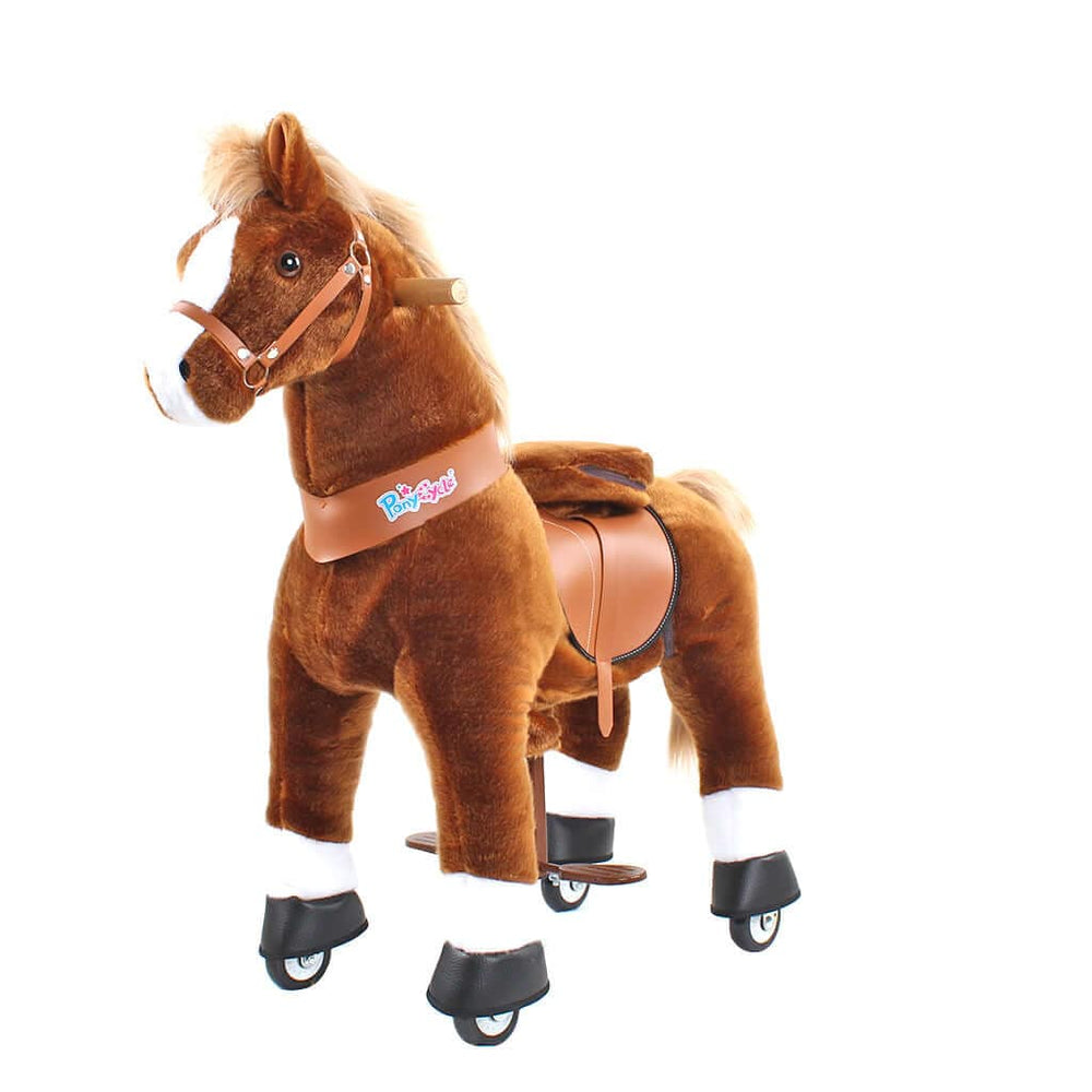 Model U Ride‑On Pony Toy Riding Horse Age 4‑7 Brown (ONLINE ORDER ONLY)