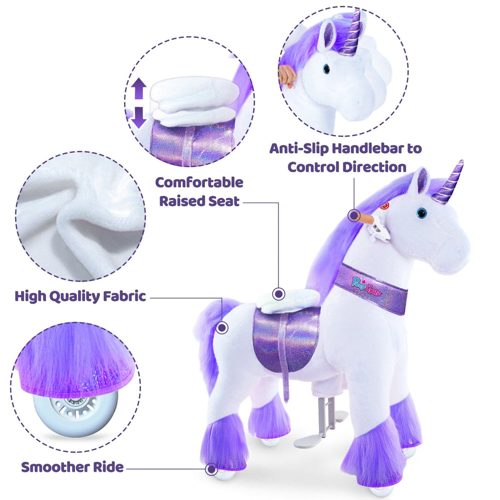 Model U® Unicorn Ride-On Toy Age 7+ – Purple