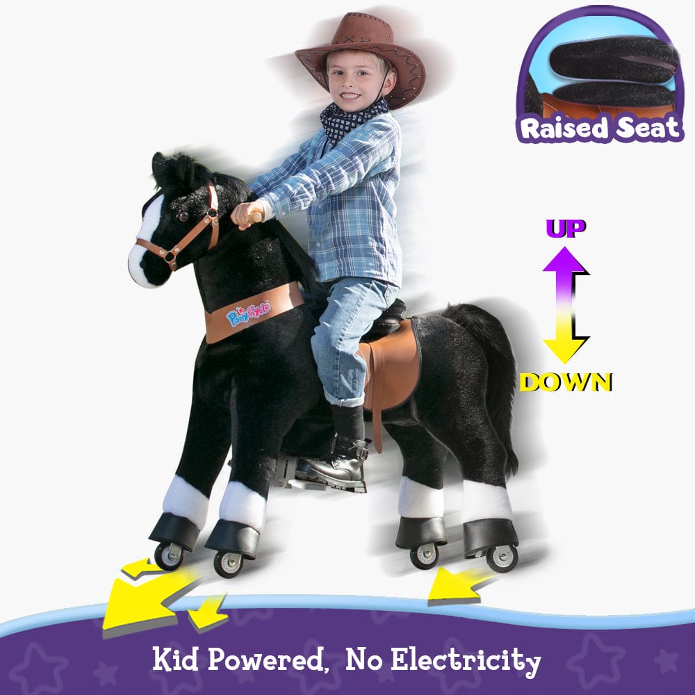 PonyCycle Large Ride On Horse Toy - Black (ONLINE ORDER ONLY)