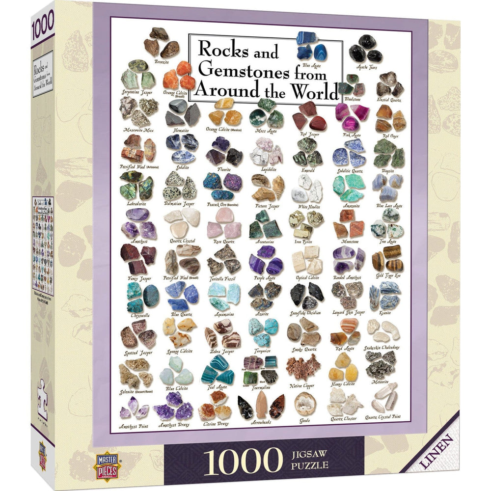 Rocks & Gemstones from Around the World 1000 Piece Jigsaw Puzzle (ONLINE ORDER ONLY)