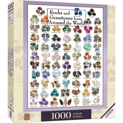 Rocks & Gemstones from Around the World 1000 Piece Jigsaw Puzzle (ONLINE ORDER ONLY)