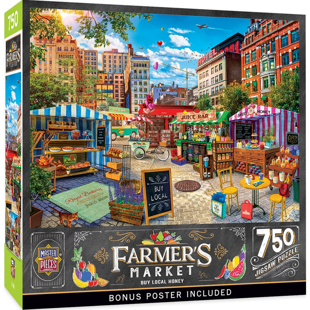 Farmer's Market - Buy Local Honey 750 Piece Jigsaw Puzzle (ONLINE ORDER ONLY)