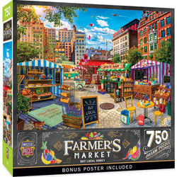 Farmer's Market - Buy Local Honey 750 Piece Jigsaw Puzzle (ONLINE ORDER ONLY)