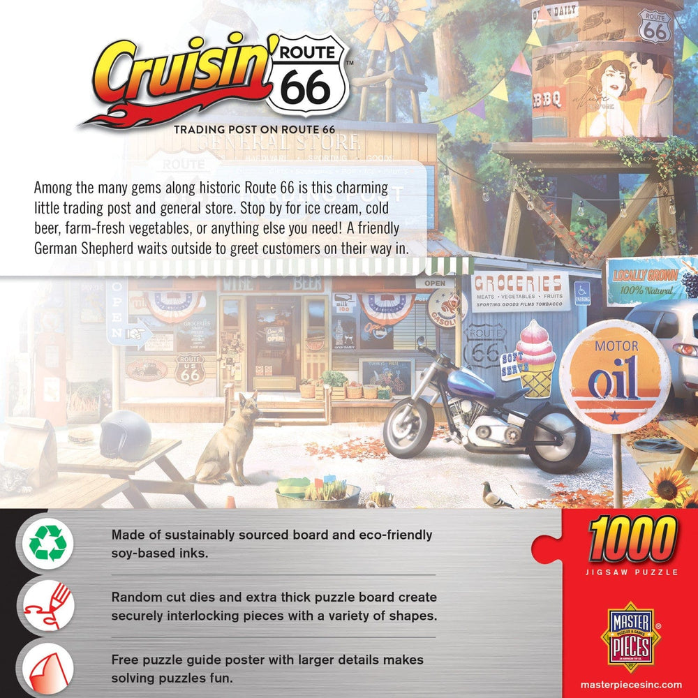 Cruisin' Route 66 - Trading Post on Route 66 1000 Piece Jigsaw Puzzle (ONLINE ORDER ONLY)