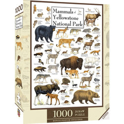 Mammals of Yellowstone National Park 1000 Piece Jigsaw Puzzle (ONLINE ORDER ONLY)