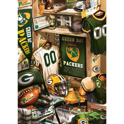 Green Bay Packers - Locker Room 500 Piece Jigsaw Puzzle (ONLINE ORDER ONLY)